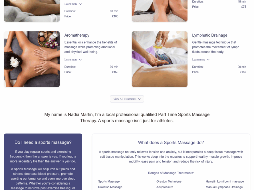 Nadia Sport Massage Therapy